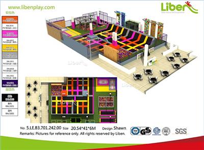 Hot Selling Indoor Medium Sized Dubai Trampoline Park